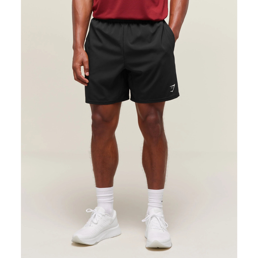 Gymshark Arrivel Mens Shorts S Black Pockets Drawstring Elastic Waist Logo